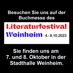 Velbrück Wissenschaft beim Literaturfestival Weinheim