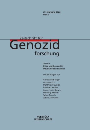 Zeitschrift für Genozidforschung. 20. Jg. 2022, Heft 2 