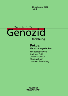 Zeitschrift für Genozidforschung 21. Jahrgang 2023, Heft 2 