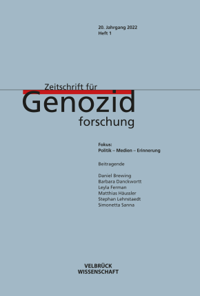 Zeitschrift für Genozidforschung. 20. Jg. 2022, Heft 1 
