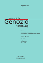Mihran Dabag, Kristin Platt: Zeitschrift für Genozidforschung 21. Jg. 2023, Heft 1 