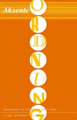 John Burnside, Jo Lendle: Akzente: Ordnung 