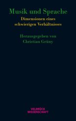 Christian Grüny: Musik und Sprache 