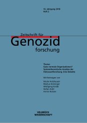 Mihran Dabag, Kristin Platt: Zeitschrift für Genozidforschung. 16. Jg. 2018, Heft 2 